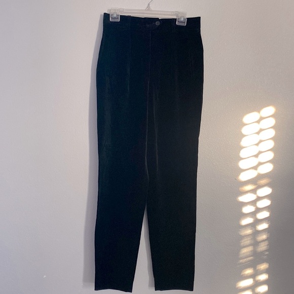ESCADA MARGARETHA LEY VELVET PLEATED PANTS - Picture 1 of 13